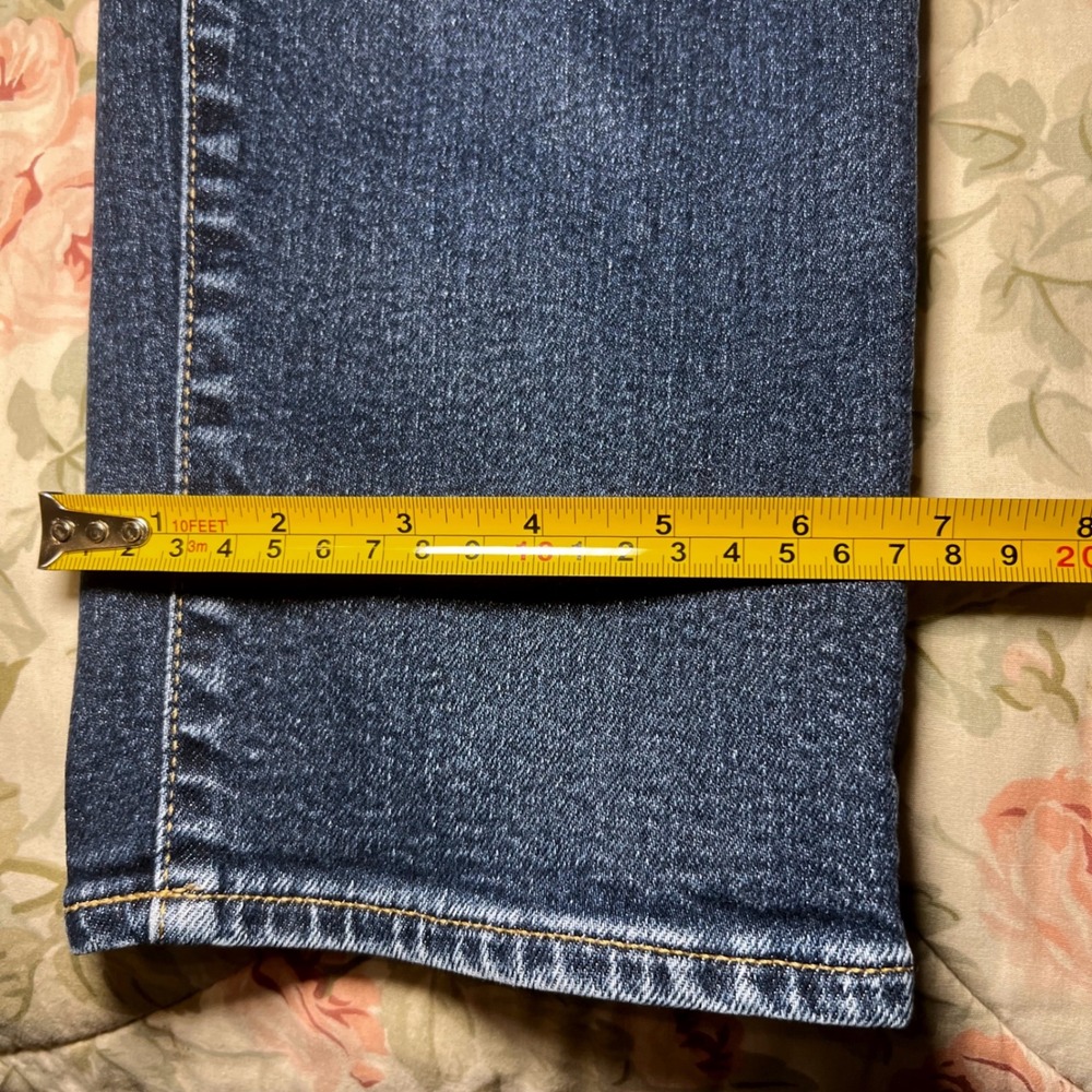 Todd Snyder Slim Fit Jeans Mens 36x32 Dark Wash Indigo Blue Button Fly Denim - Picture 6 of 10
